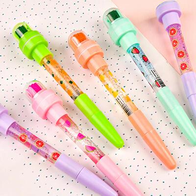 5 In 1Multi-function Ballpoint Pen Bubbler Pen With Stamp To