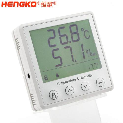 恒歌rs485温湿度数据检测仪清大屏无尘车间用露点温度传感器