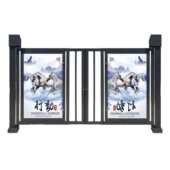 对开小门学校栅栏门电动人脸识别广告门自动小门人行通道刷卡门禁