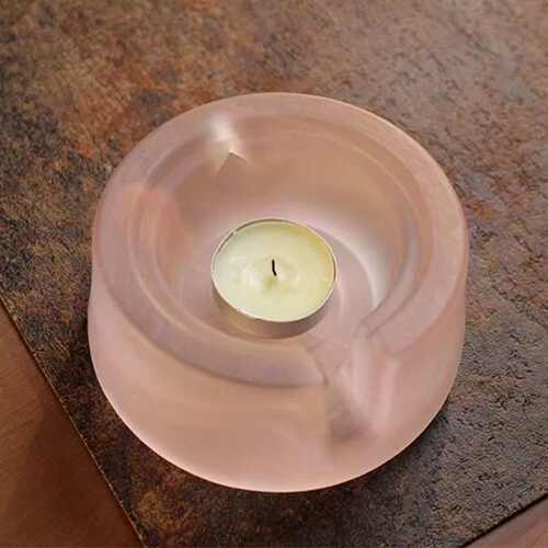 蜡烛温茶炉茶壶保温加热底座酒店餐厅煮茶器日式琉璃烛台温茶器