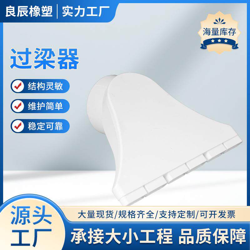 新风过梁器扁形家用不打通风变径扁管横梁交叉连接器配件管道