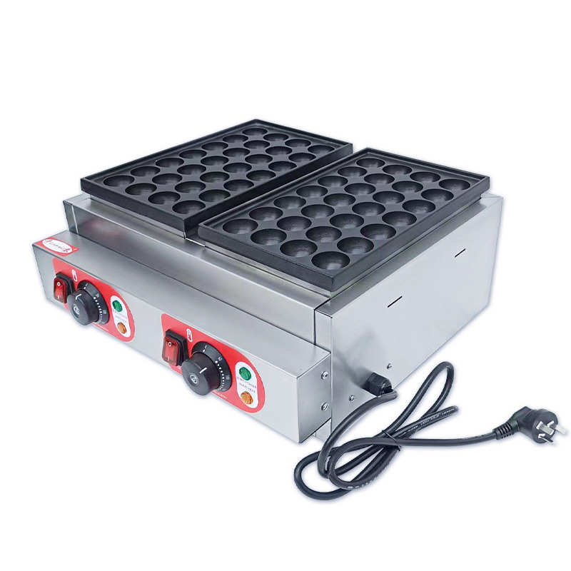 千麦章鱼小丸子机器商用双板燃气款摆摊章鱼烧机烤蛋机电热鱼丸炉