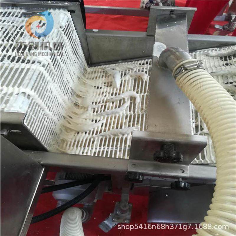 杰创600型乐享鸡块上浆机器 全自动生蚝裹浆机 自动挂糊上浆设备