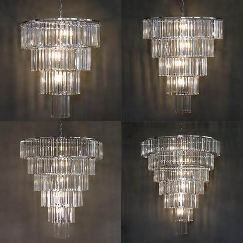 新款亚克力冰条灯水晶吊灯婚庆酒店宴会厅吊顶挂件婚礼堂灯具