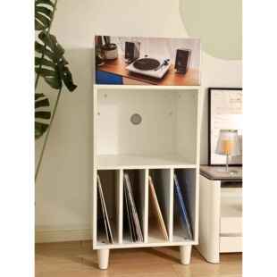 黑胶唱片机柜子白色黑胶机柜唱片柜唱片机架子黑胶收纳黑胶唱机柜