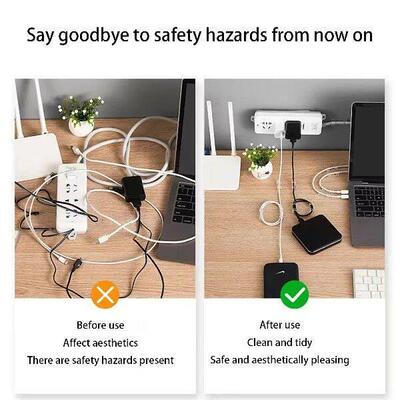 40PCS Cable Organizer Clips Cable Management Wire Manager
