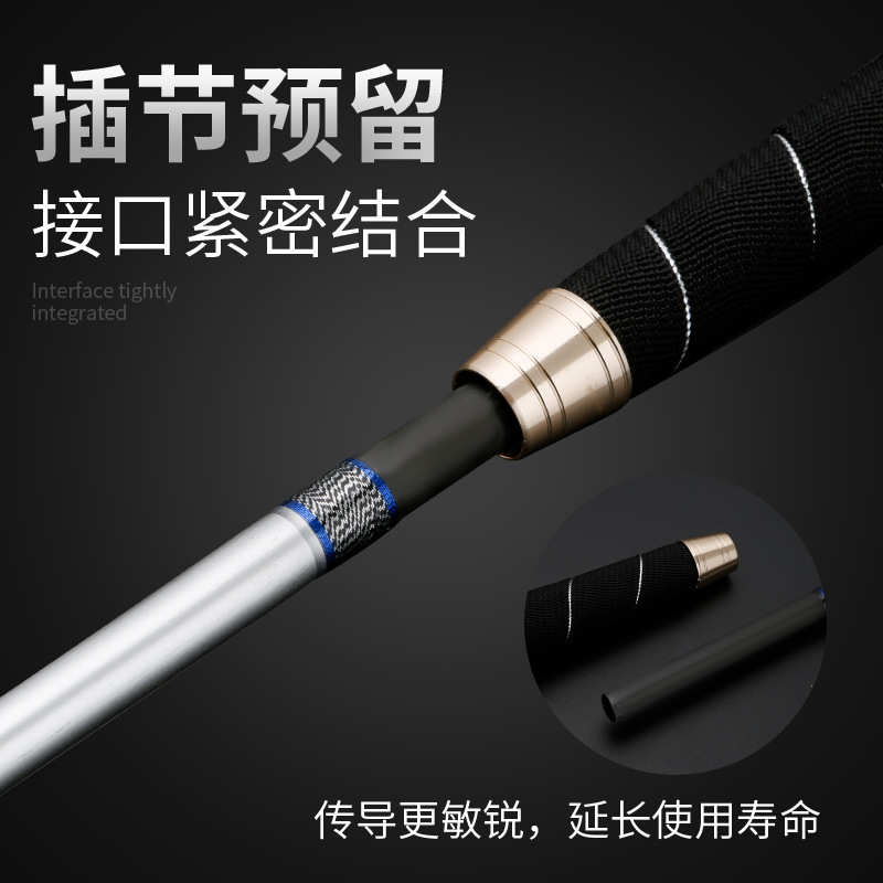 近海船钓竿铁板竿120#实心海钓竿路亚釣鱼杆碳素威海渔具