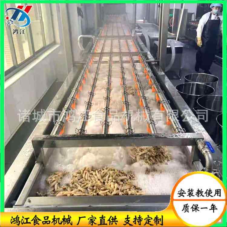 全自动解冻流水线鸡胸肉设备大型温水循环鸭脖机器高效解冻