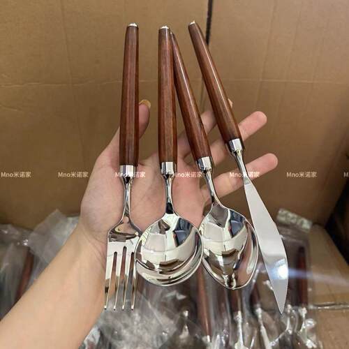 米诺家304不锈钢餐具 西餐牛排刀叉勺套装商用法式餐厅切扒吃餐刀