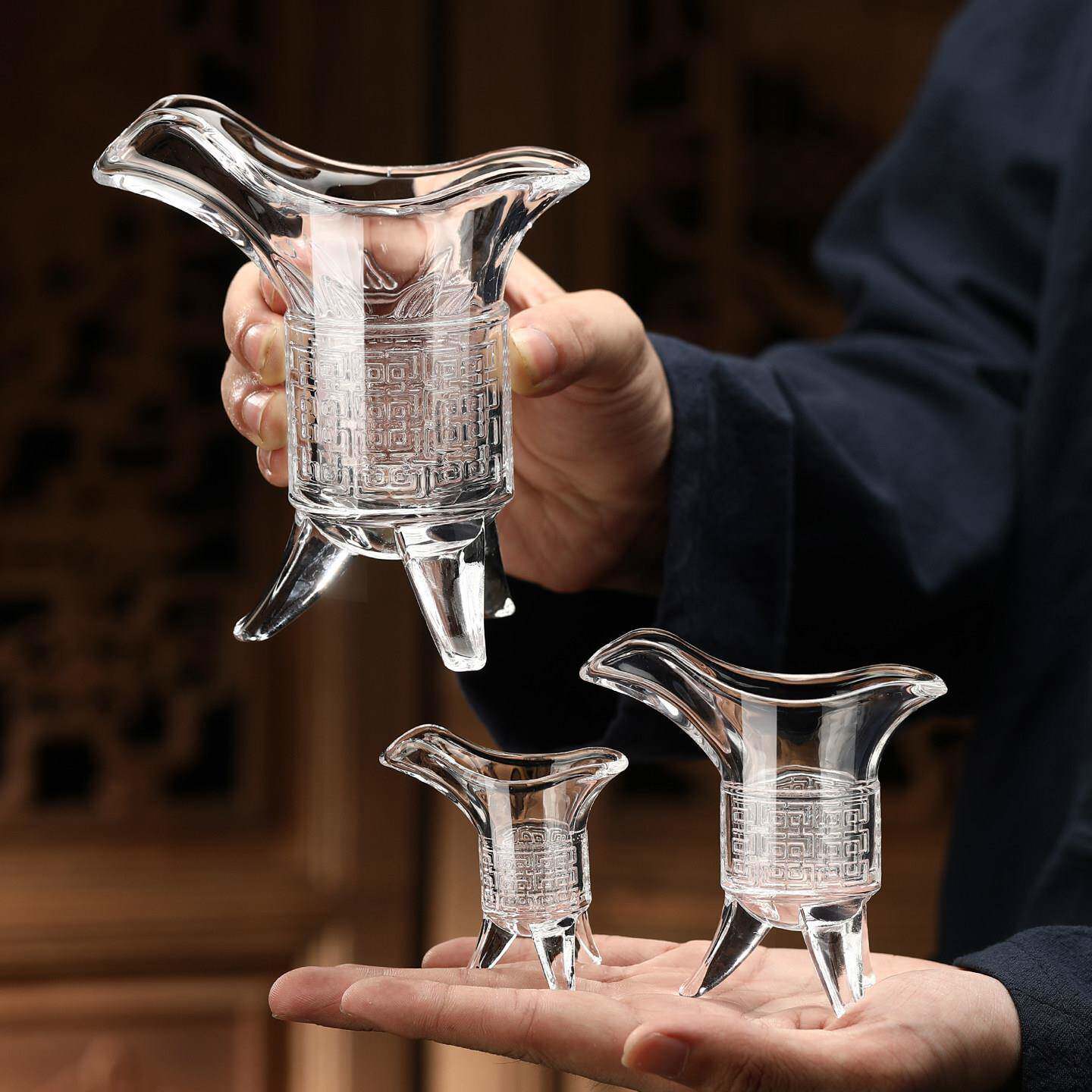 关中王白酒杯家用套装中式彷古帝王爵杯创意酒樽分酒器烈酒一口杯