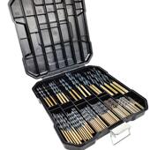 4341高速钢黑黄双色麻花钻套装 10mm套钻 99件套金属钻孔钻头1mm