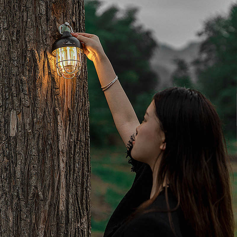酷拓户外营地灯山之客氛围灯露营灯LED手提充电多功能调节帐篷灯