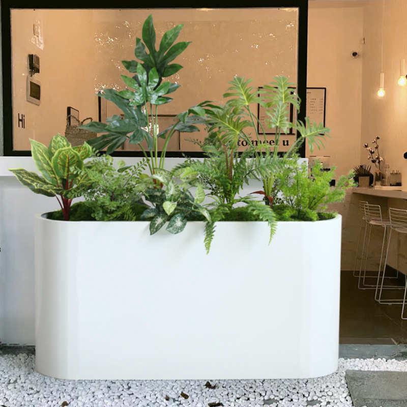 仿真绿植造景室内花箱搭配景观售楼处商场餐厅户外假植物隔断装饰