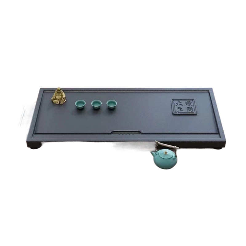 乌金石茶盘家用客厅办公室托盘套装功夫一体下水茶具茶台工厂货源