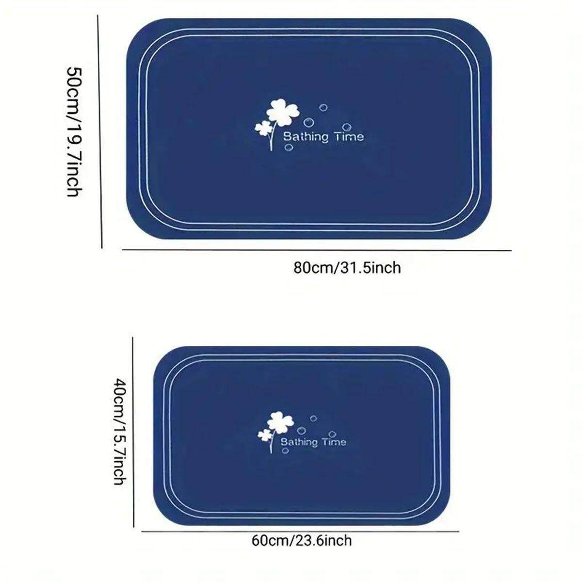 Diatom mud floor mat bathroom quick-drying household toilet - 实物图