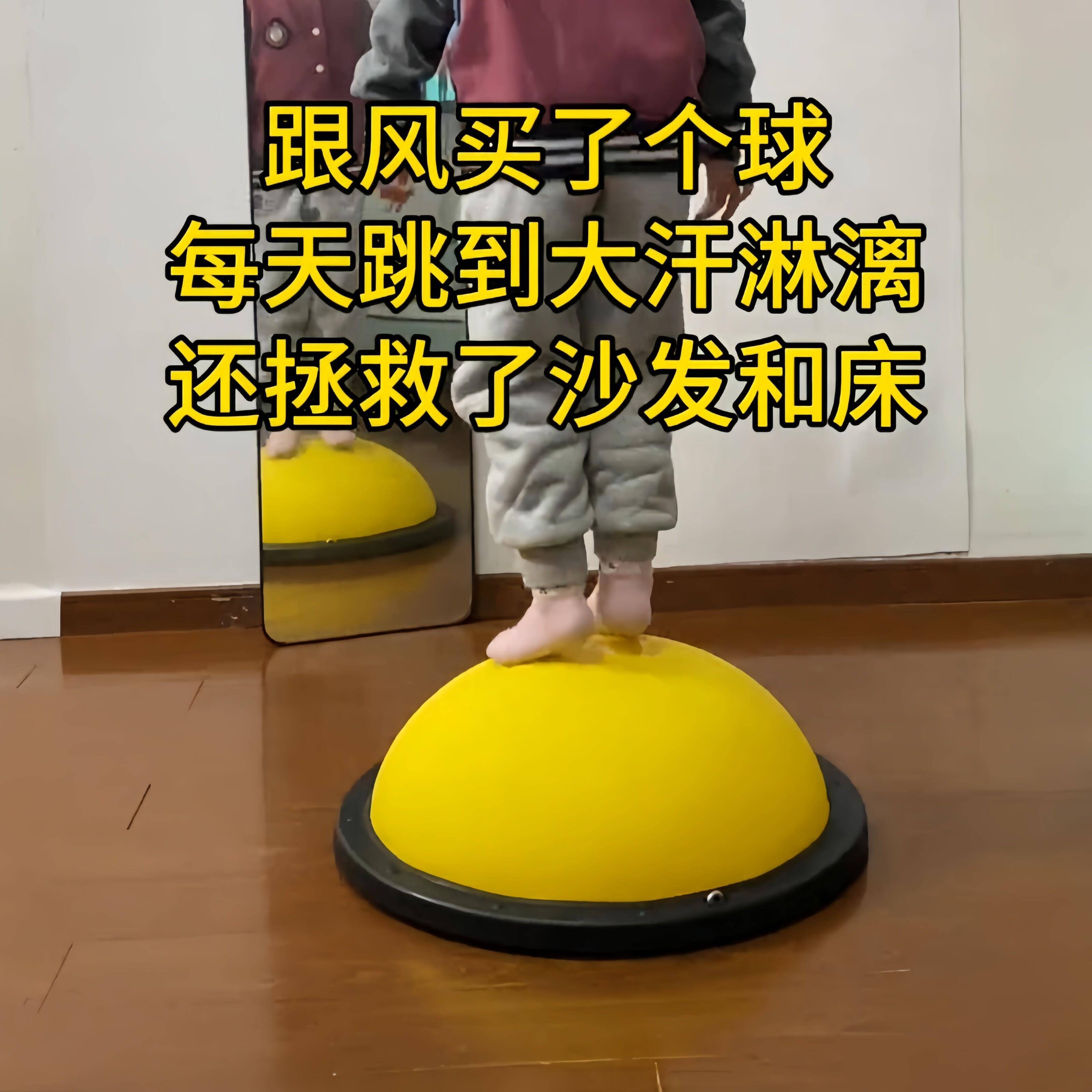 跳跳球弹力球波速球半圆平衡球感统训练器材平衡蹦蹦球波波球