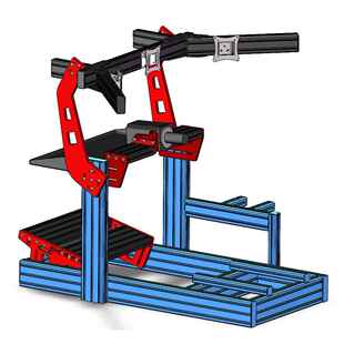 CNC定制赛车模拟器铝型材支架、CNC定制件、赛车模拟器支架。