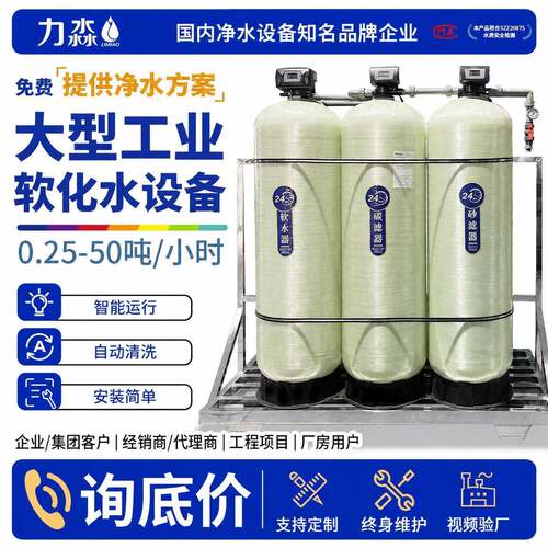 水处理软水设备井水过滤器除垢去泥沙商用净水器锅炉软化设备工业