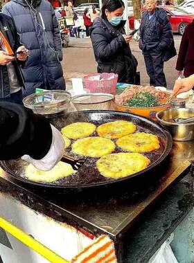 煎饼套装商用摆摊做生意锅炉葱油饼锅盔馅饼炸锅多功能煎炸60大号