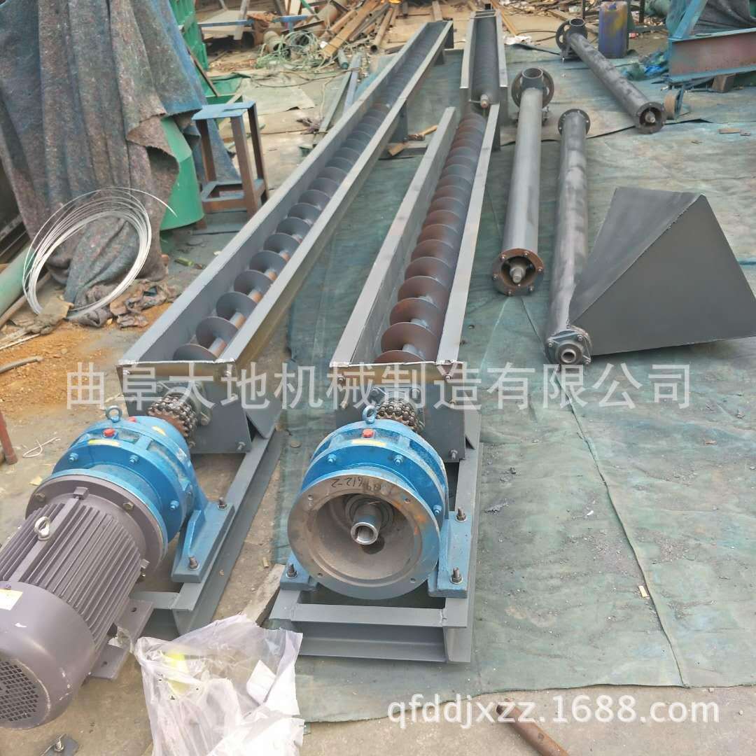 垂直管式螺旋输送机 清理淤泥无轴螺旋输送机 养殖场用螺旋输送机