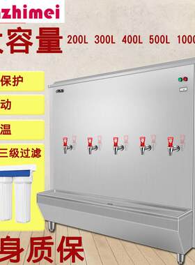 全自动大型卧式商用电热开水器大容量学校500升工地烧水柜炉机箱