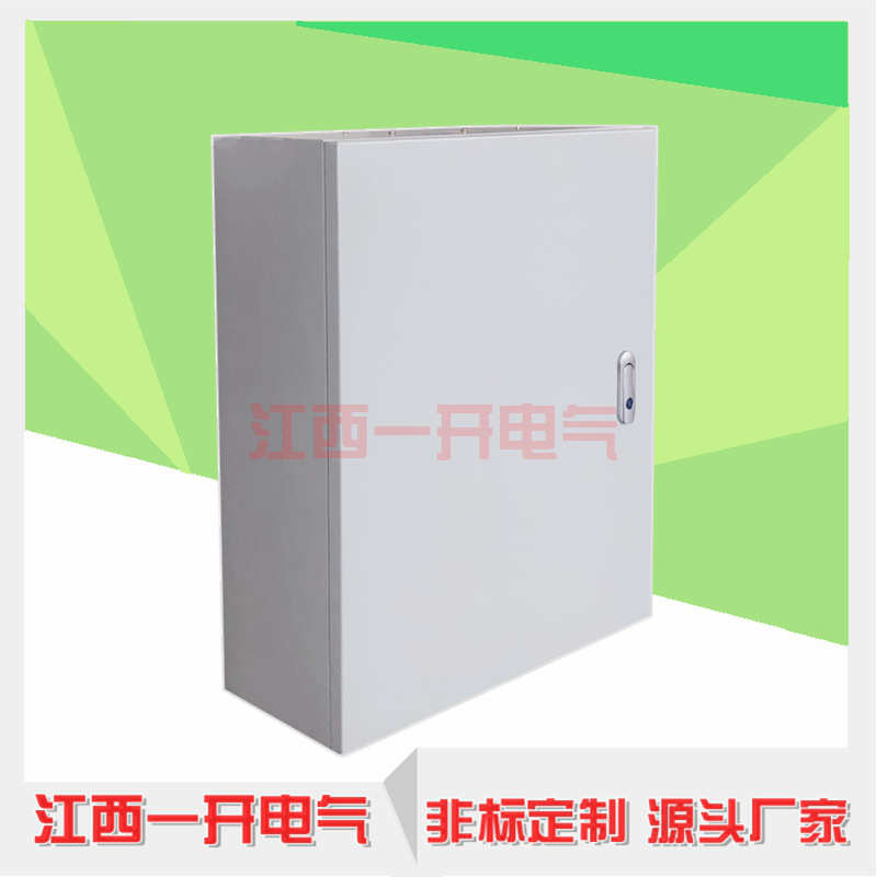 室内基业箱灰白色铁锁冷轧钢板配电箱外壳厂家壁挂设备防水箱现货