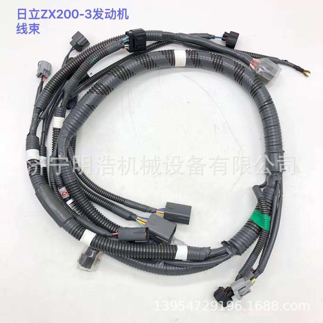 神SKJ08发动机线束发动机罩油箱盖泵门挖掘机驾驶室液压油管