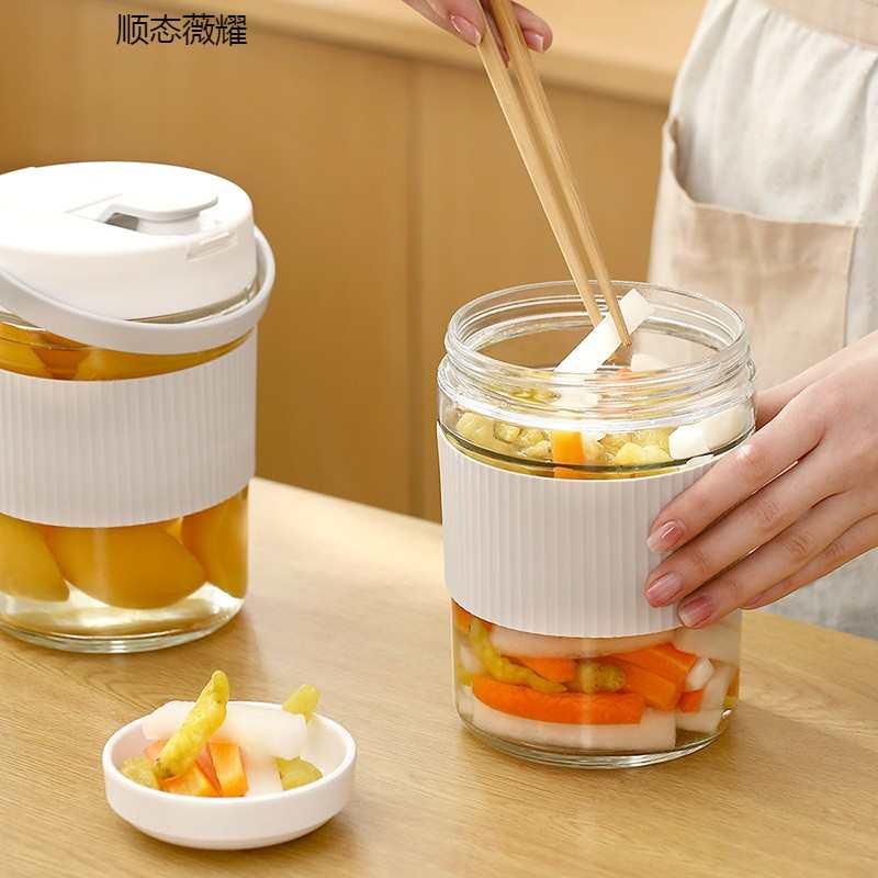 密封罐玻璃瓶子家用食品级泡酒泡菜坛子腌菜蜂蜜空瓶杂粮储物罐子