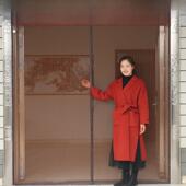 防蚊透气磁铁好看磁性大门纱窗帘自粘型网纱魔术贴 蚊帐门帘夏季