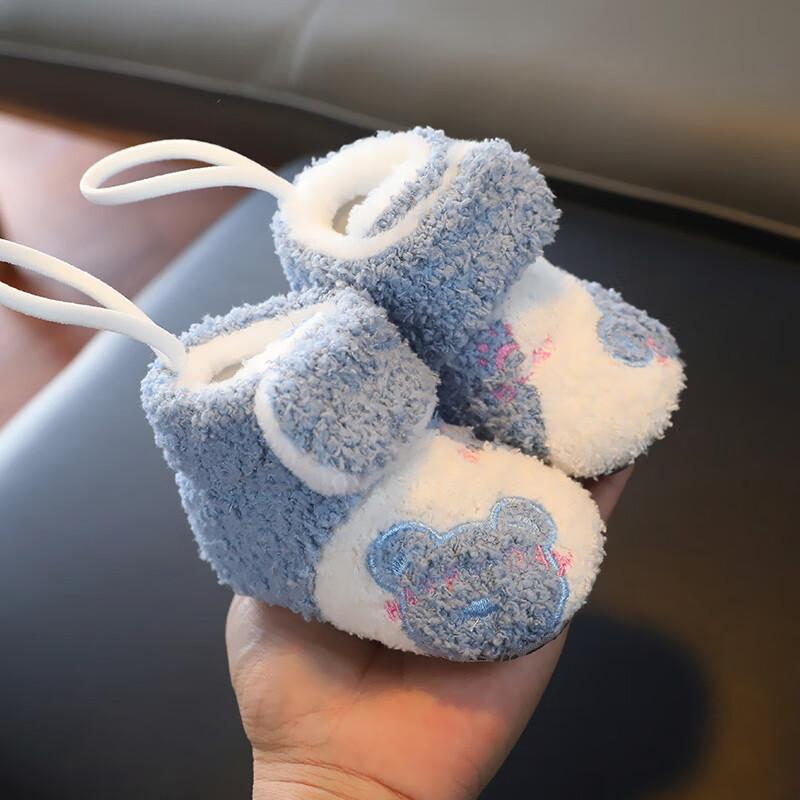 婴儿软底男女宝宝加厚护脚袜鞋