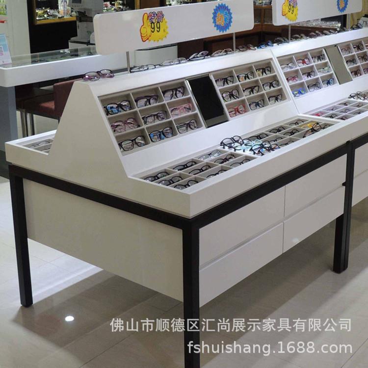 岛厂家定镜制眼镜店展柜烤漆钢时架模具道具眼陈列柜GD1004快尚中