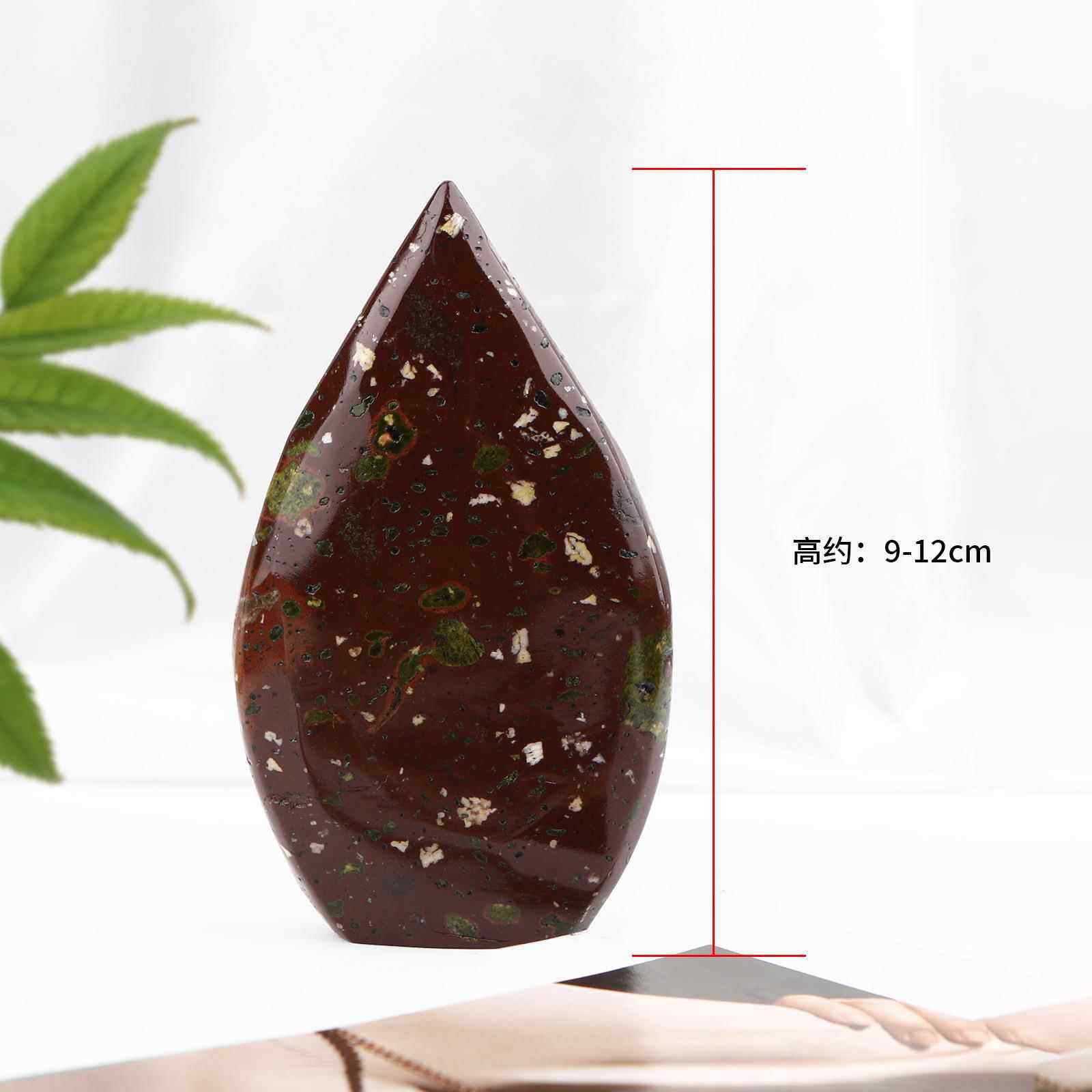 新款天然水色件晶促新品宝石咖玛瑙摆件原H星河玛石打磨摆办公销