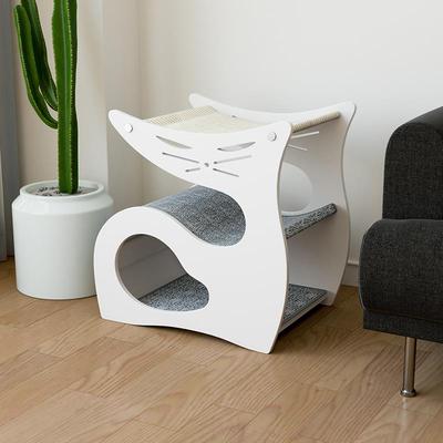 正品实喵林多苑猫家庭猫窝夏冬木双层帐篷四季通用吊床半封闭房式