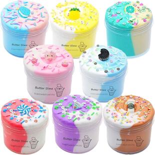 Stress Pack Butter for Two Kids Slime Toned Colorful Kit
