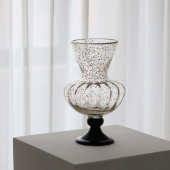 花中古桌面摆设花瓶感高级摆件酒店装 饰样板间奢客厅器轻插花玻璃