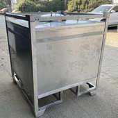 带框不锈钢方形吨桶全新化工桶1000升不锈钢储水罐柴油桶大号水箱