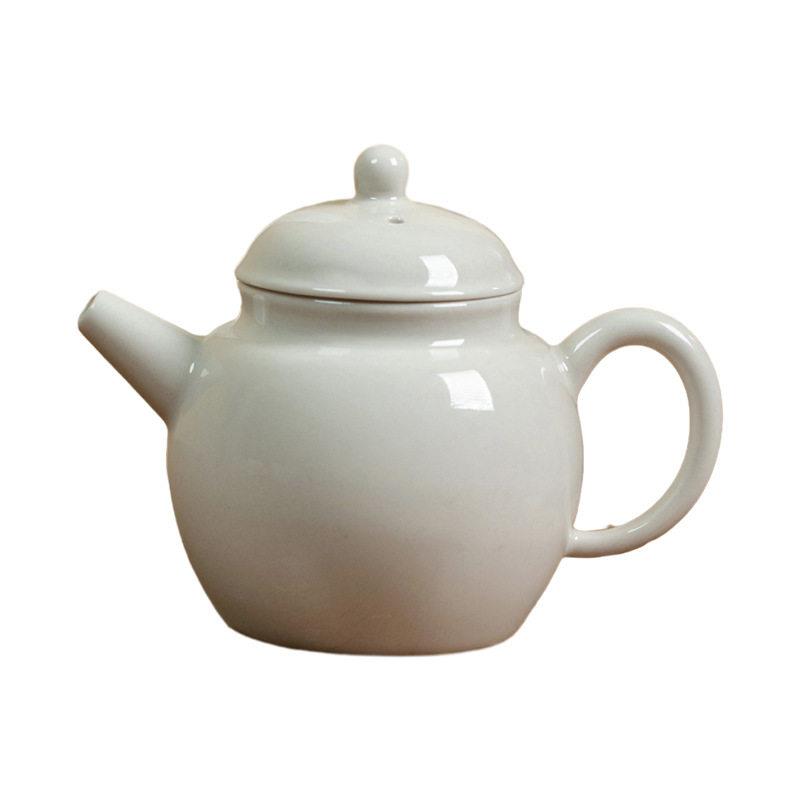 草木灰茶壶新中式复古壶家用陶瓷泡茶壶功夫茶具纯色小茶壶