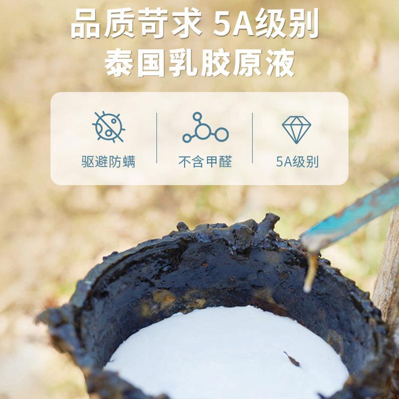 泰国天然乳胶床垫95D一体成型10cm薄绒垫榻榻米学生宿舍家用