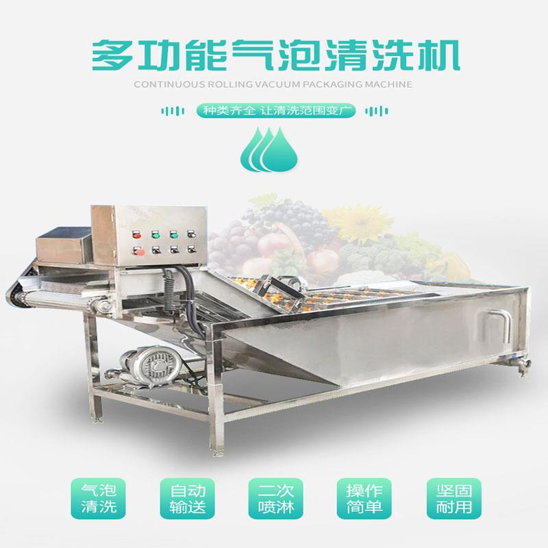 草莓清洗机果蔬多功能不锈钢喷淋冲浪洗菜机笋芽清洗机