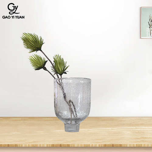 北欧ins透明花瓶 现代简约玻璃水培花器 家居软装装饰摆件工艺品