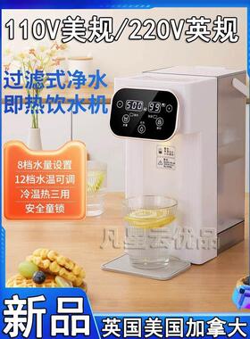 110v即热式饮水机220v英规瞬热便携式台式净饮水机美国出口小家电