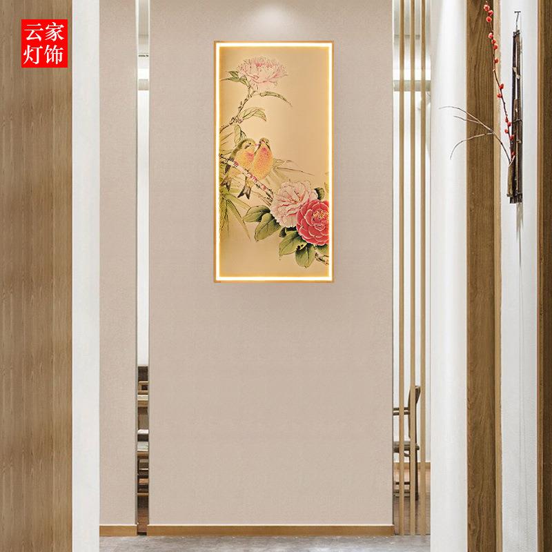 新中式全铜壁画灯手工雕刻书法艺术字挂画过书房过道走廊公园门亭