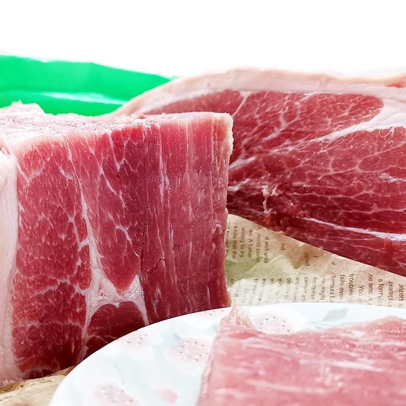 宁波特产农家自制咸肉土猪腌肉家乡无骨咸后腿肉500g非五花肉包邮
