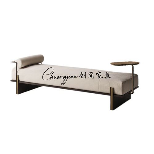 意式极简客厅沙发凳卧室布艺床尾凳设计师玄关长条凳衣帽间换鞋凳