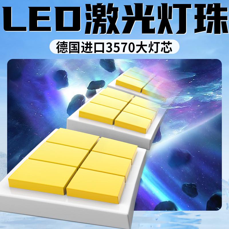 摩托车射灯超亮外置踏板车灯透镜电动车led车灯12V86伏改装强光灯