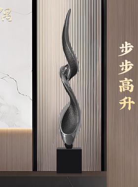 现代步步高升玄关摆件办公室客厅酒柜旁装饰软装高级感艺术工艺礼
