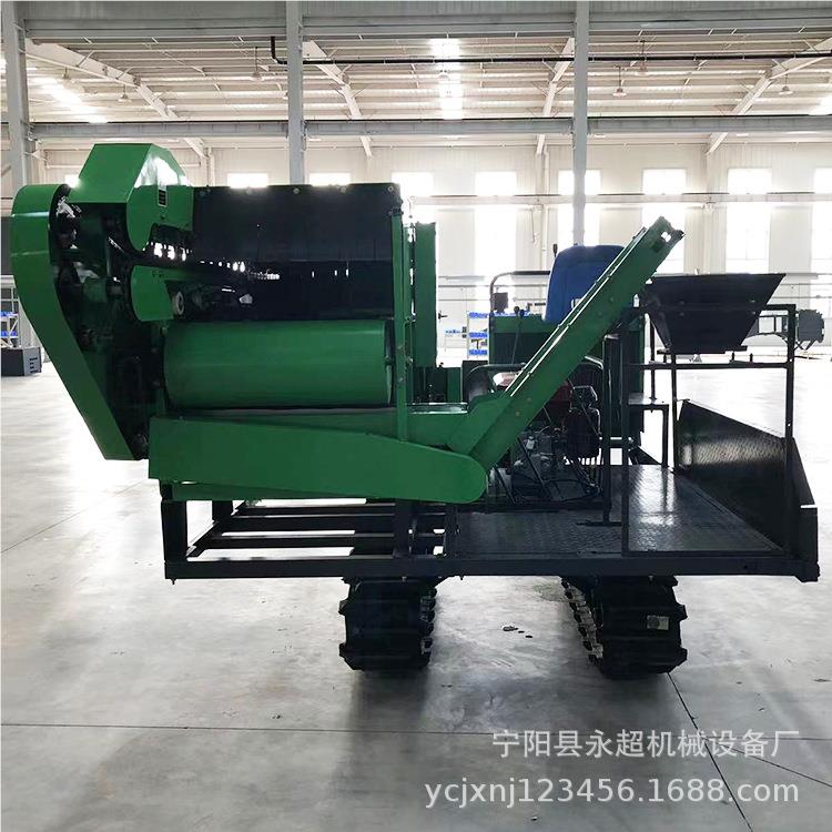 装四川毛豆豆设采摘机全自动毛豆脱荚备自MZ600-1走式自动袋田青