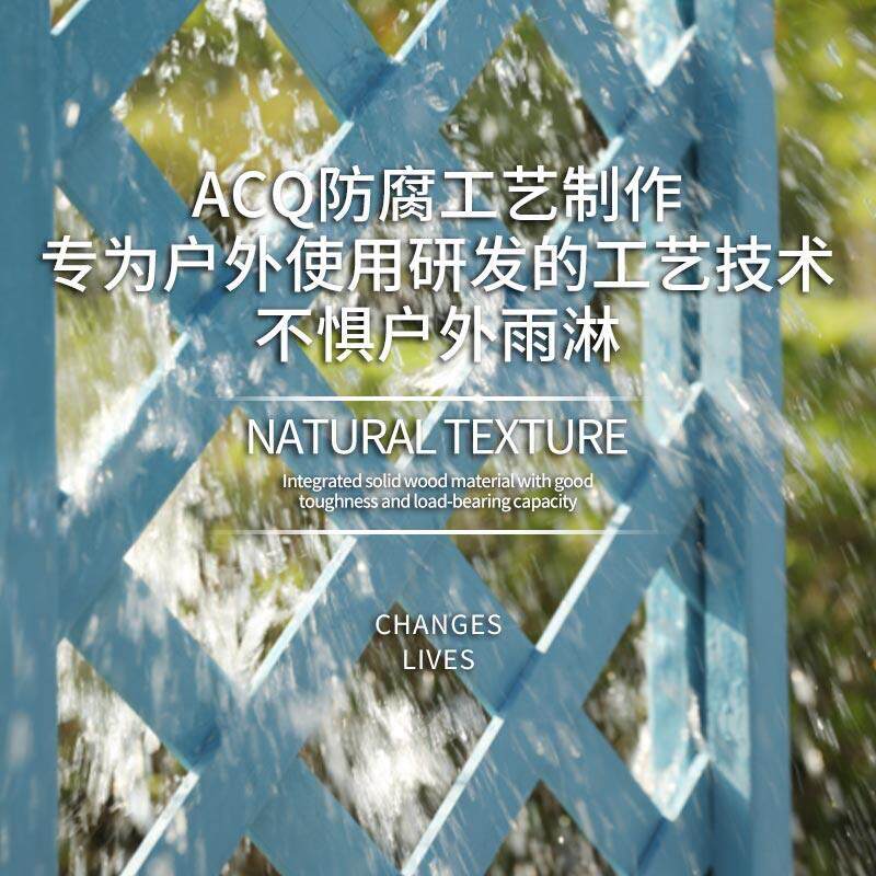 庭院防腐木栅栏门拱形花架户外院子拱门入户带门装饰月季爬藤架子
