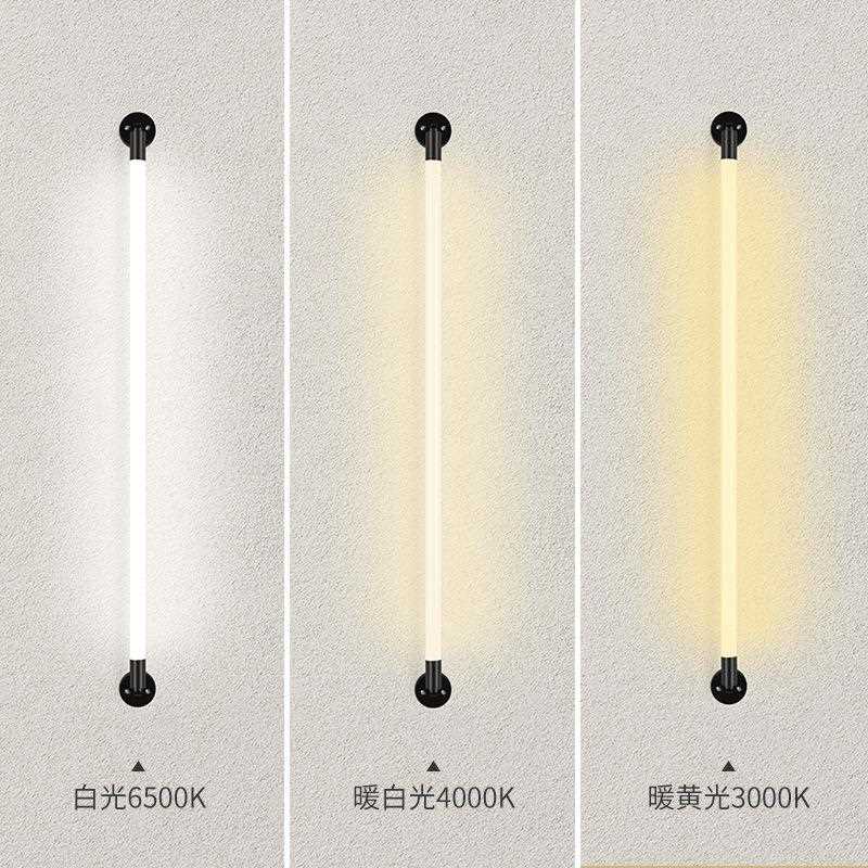 明装工业风壁灯 壁挂圆柱橱窗组合拼接北欧餐厅细管造型长条LED灯