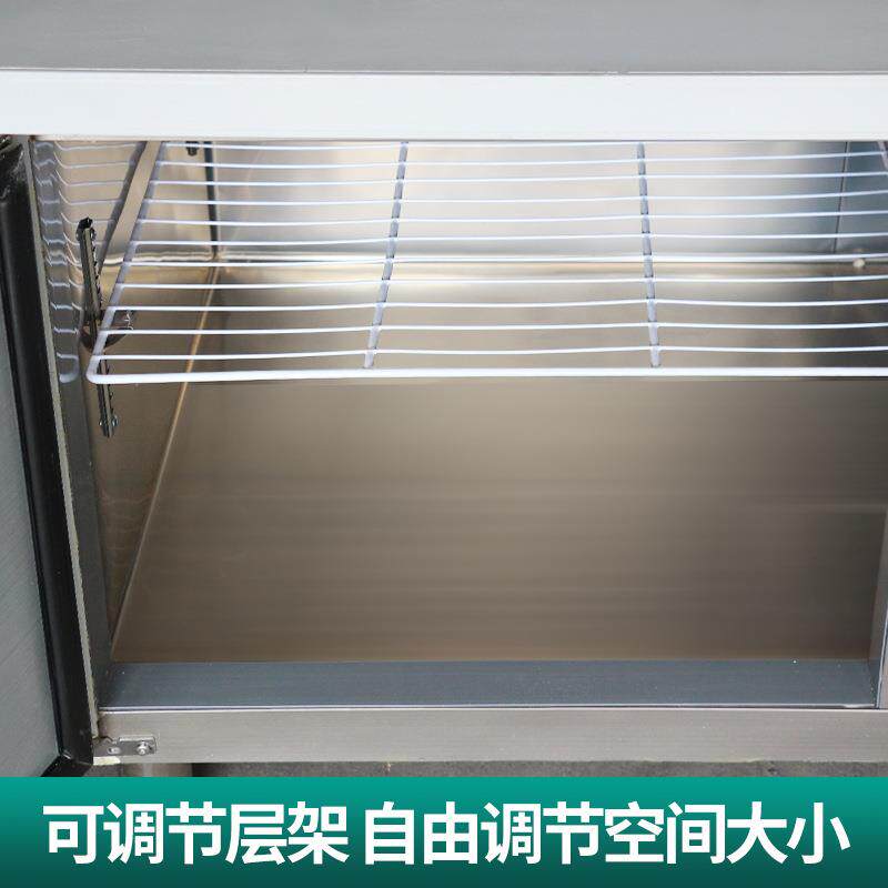 冷藏工作台厨房冰柜案板商用冰箱冷冻柜操作台平冷保鲜柜双温冷柜